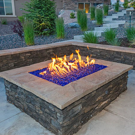 Fire Pit Glass Installation Guide, What To Fill Gas Fire Pit With